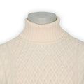 Cable Knit Sweater - Wool Turtleneck