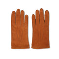 Brown Ostrich Gloves