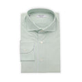 Shirt - Tricolor Striped Cotton Single Cuff Italian Collar