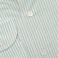 Shirt - Tricolor Striped Cotton Single Cuff Italian Collar