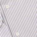 Shirt - Tricolor Striped Cotton Single Cuff Italian Collar