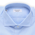 Shirt - Striped Cotton Single Cuff Italian Collar