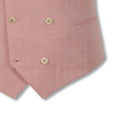 Ceremony Waiscoat - Herringbone Linen Double-Breasted