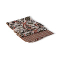 Brown, Khaki, Black And White Fantasy Patterns Modal And Cotton Scarf
