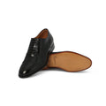 Laced Derbies in Black Leather-4025602