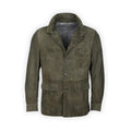 Jacket Plain Colour Suede Shirt Collar