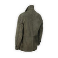 Jacket Plain Colour Suede Shirt Collar
