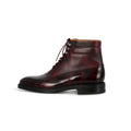 Boots - ALDER Museum & Caviar Calf Leather, Double Leather Soles Lace-Ups + Eyelets & Hooks