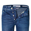 Light Denim J688 Jeans with Dark Green Patch