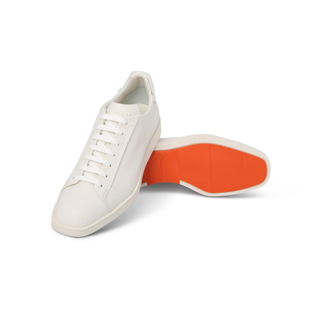 Sneakers - Leather & Rubber Soles Lace-Ups