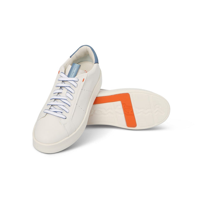 Sneakers - Leather & Rubber Soles Lace-Ups
