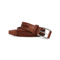 Belt - Braided Leather & Silver Buckle