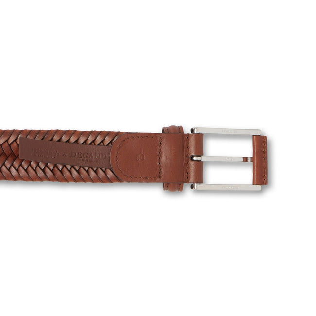 Belt - Braided Leather & Silver Buckle