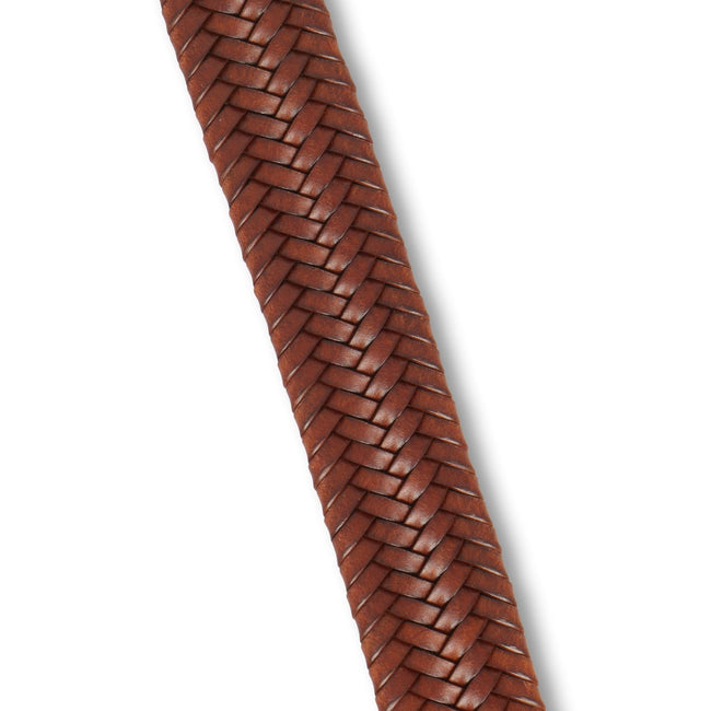 Belt - Braided Leather & Silver Buckle
