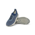 Sneakers - Bi-Material Microfiber & Leather Lace-Ups