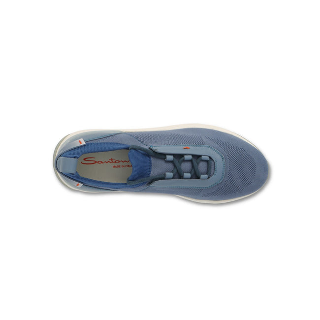Sneakers - Bi-Material Microfiber & Leather Lace-Ups