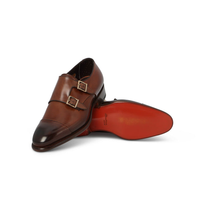 Double Monks - Patinated Leather