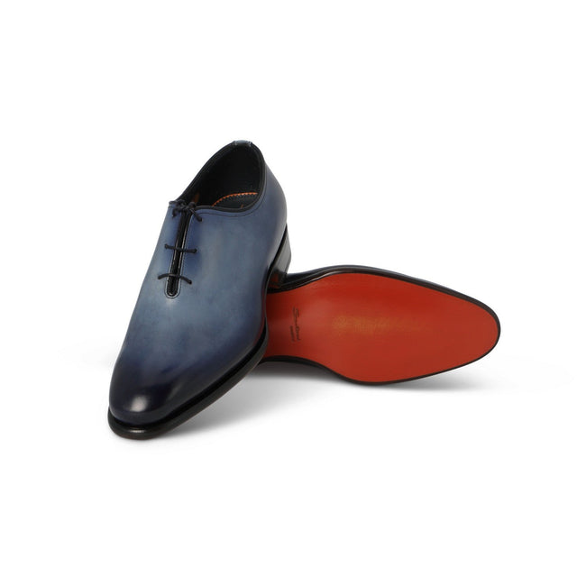 Oxfords - Wholecut Patinated Leather Lace-Ups