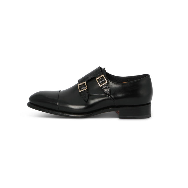 Double Monks - Bi-Material Leather & Exotic Leather