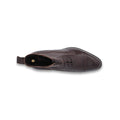 Boots - GALWAY UTAH Grained Leather & Dainite Soles Lace-Ups Eyelets + Hooks 