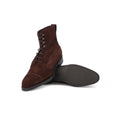 Boots - GALWAY Suede & R2 Soles Lace-Ups Eyelets + Hooks 