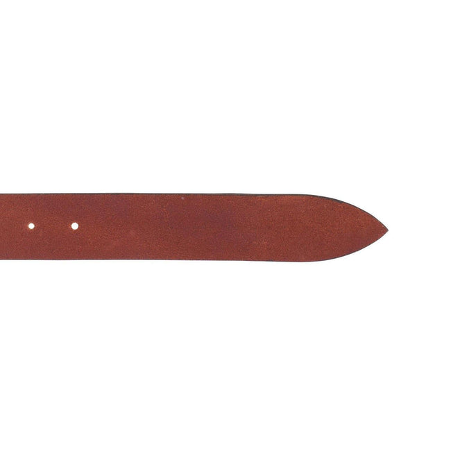 Belt - Natural Leather Embroidered Coloured Drawings 