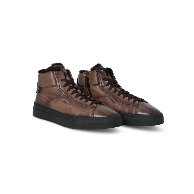 Sneakers - Leather, Fur-Lined & Rubber Soles Lace-Ups + Zipped