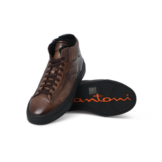 Sneakers - Leather, Fur-Lined & Rubber Soles Lace-Ups + Zipped