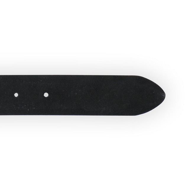 Belt Plain Colour Genuine Leather Suede