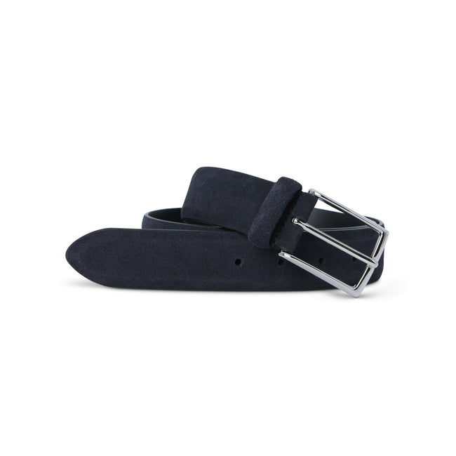 Belt - Genuine Leather Suede Silver Buckle