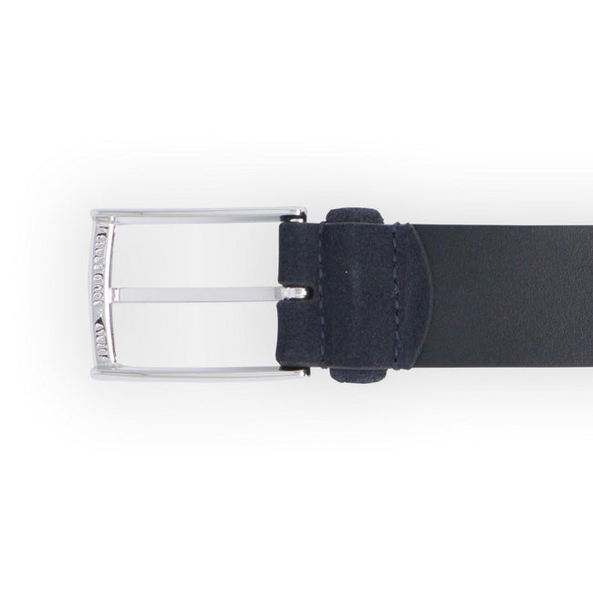 Belt - Genuine Leather Suede Silver Buckle