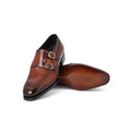 Double Monks - Limited Edition Patinated Leather & Leather Soles + Apron
