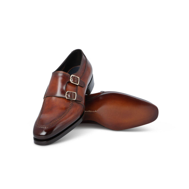 Double Monks - Limited Edition Patinated Leather & Leather Soles + Apron