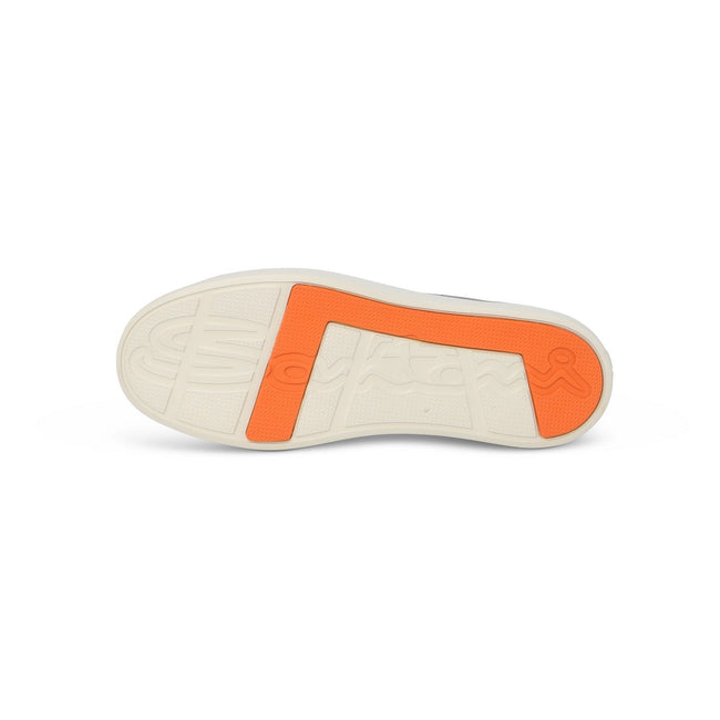 Sneakers - Smooth Leather & Rubber Soles Lace-Ups
