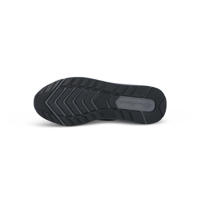 Sneakers - Nubuck, Stretch Knit & Rubber Soles Lace-Ups