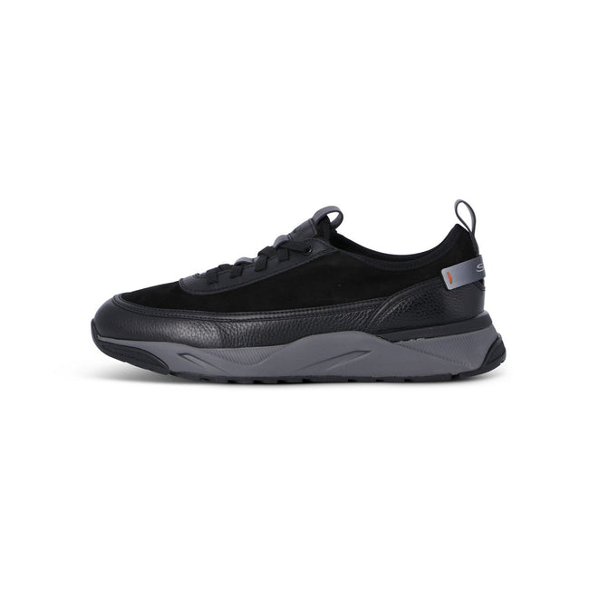 Sneakers - Suede,Grained Leather & Rubber Soles Lace-Ups
