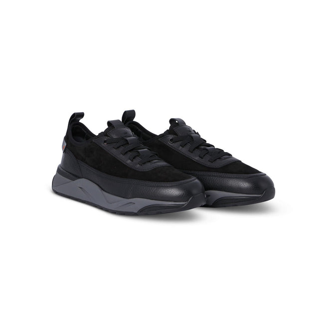 Sneakers - Suede,Grained Leather & Rubber Soles Lace-Ups