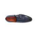 Double Monks - Patinated Leather & Leather Soles + Medallion