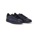Sneakers - Patinated Leather & Rubber Soles Lace-Ups