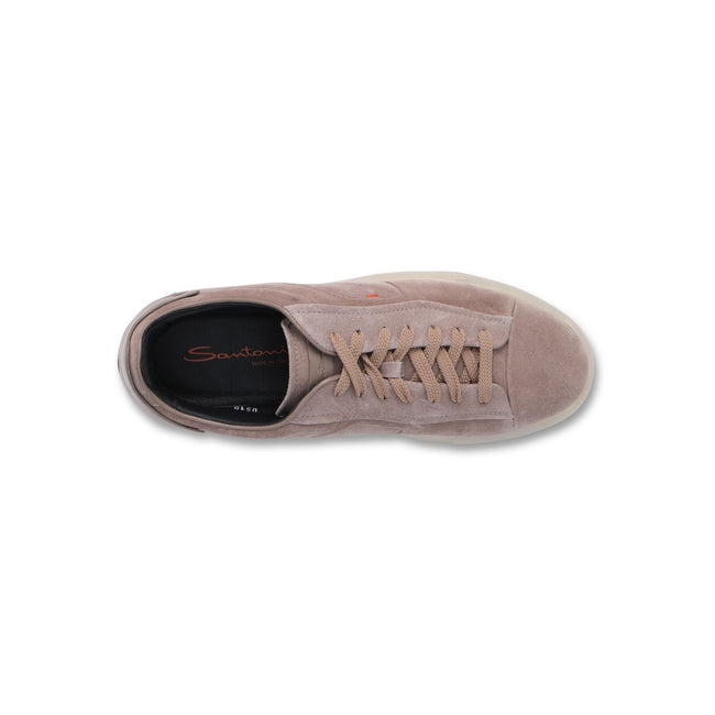 Sneakers - Suede & Transparent Rubber Soles Lace-Ups