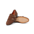 Loafers - Double Buckle Suede & Leather Soles