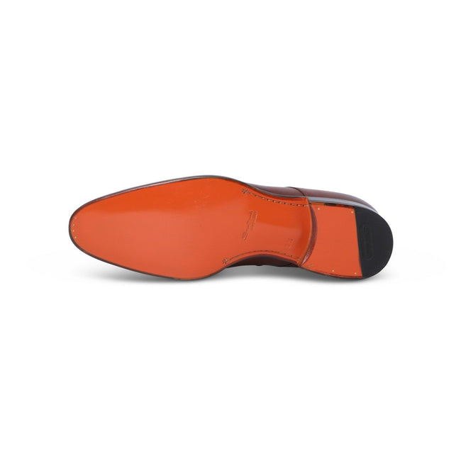 Derbies - Patinated Leather & Leather Soles Lace-Ups + Medallion