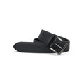 Belt - Grained Genuine Calf Leather Silver Buckle 