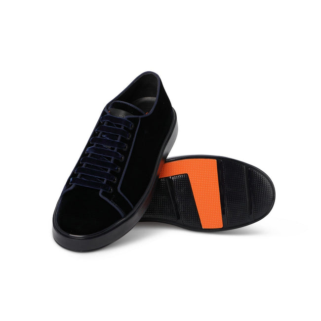 Sneakers - NEW CLEANIC Velvet & Glossy Rubber Soles Lace-Ups