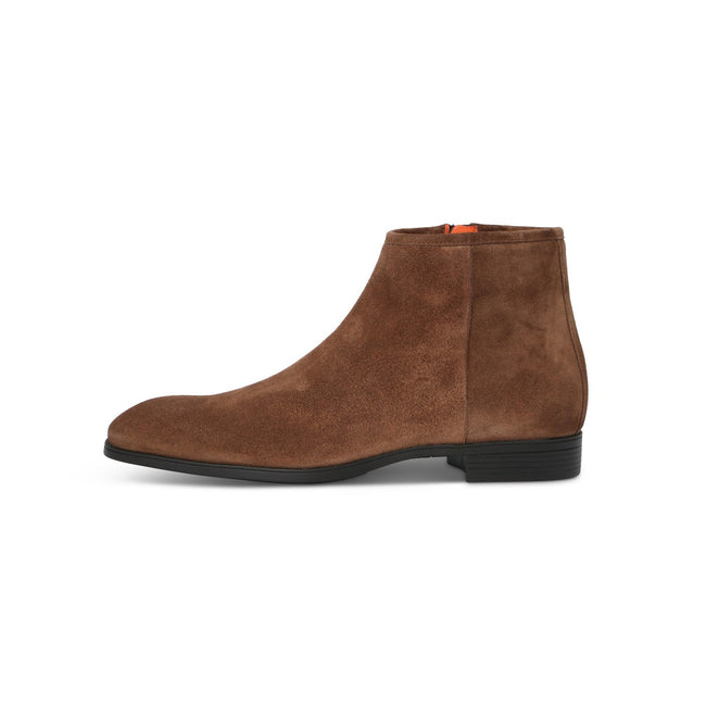 Boots - Ankle Suede & Rubber Soles + Zip