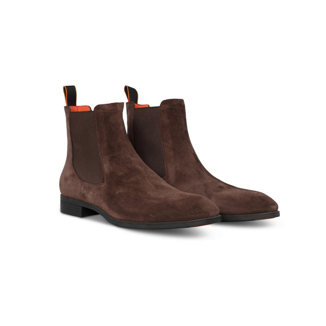 Chelsea Boots - Suede & Rubber Soles With Elasticated Side Inserts