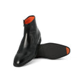 Boots - Ankle Leather & Rubber Soles + Zip