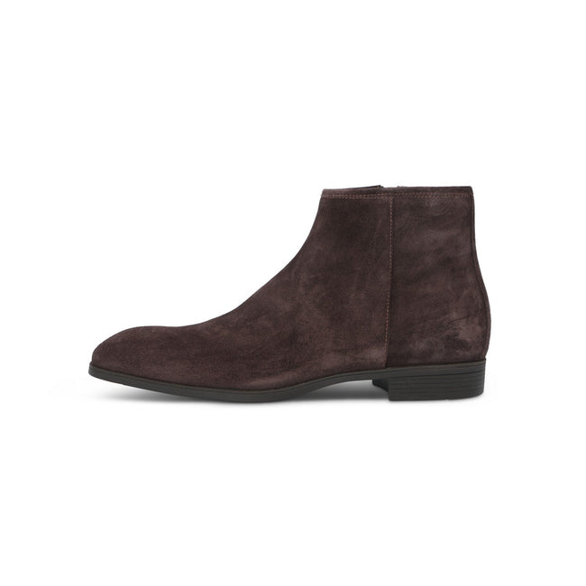 Boots - Ankle Suede & Rubber Soles + Zip