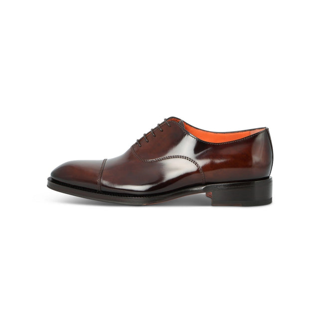Oxfords - Polished Leather & Bimaterial Soles Lace-Ups
