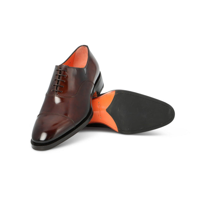 Oxfords - Polished Leather & Bimaterial Soles Lace-Ups
